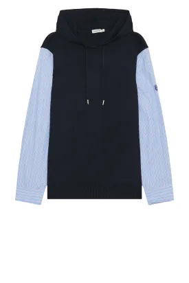 Adonis Knit Woven Combo Hoodie