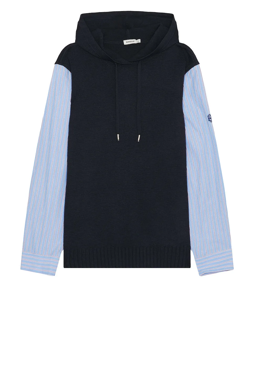 Adonis Knit Woven Combo Hoodie