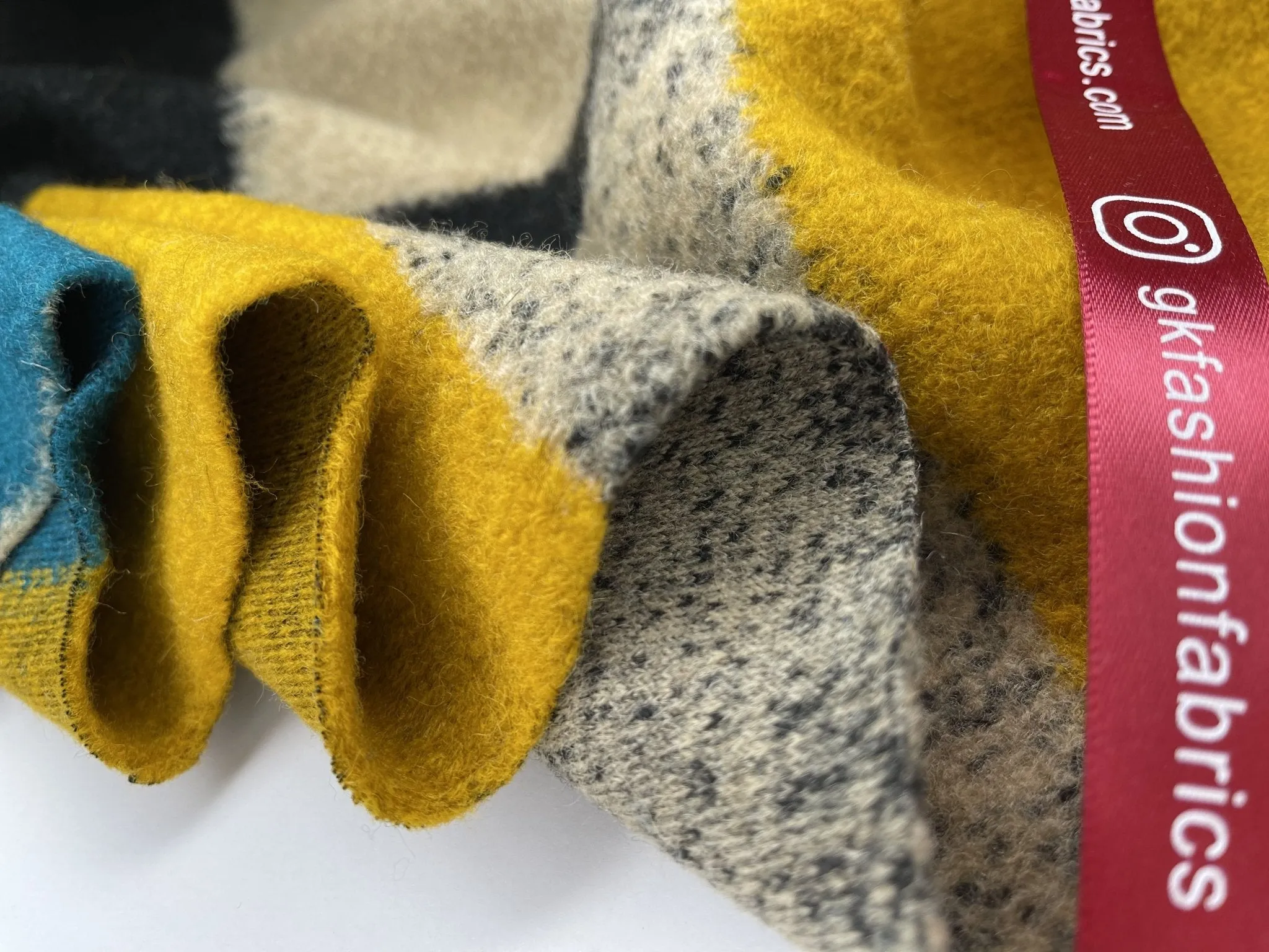 Designer Printed Colorful Wool Fabric