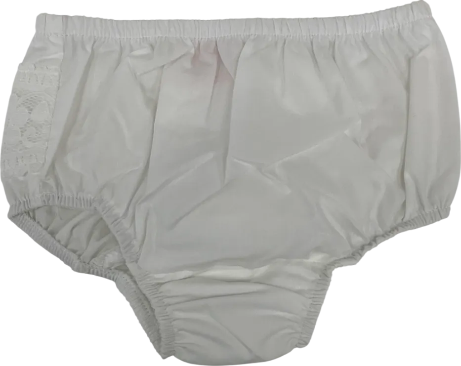 Elegance White Frilly Pants 6-9 Months
