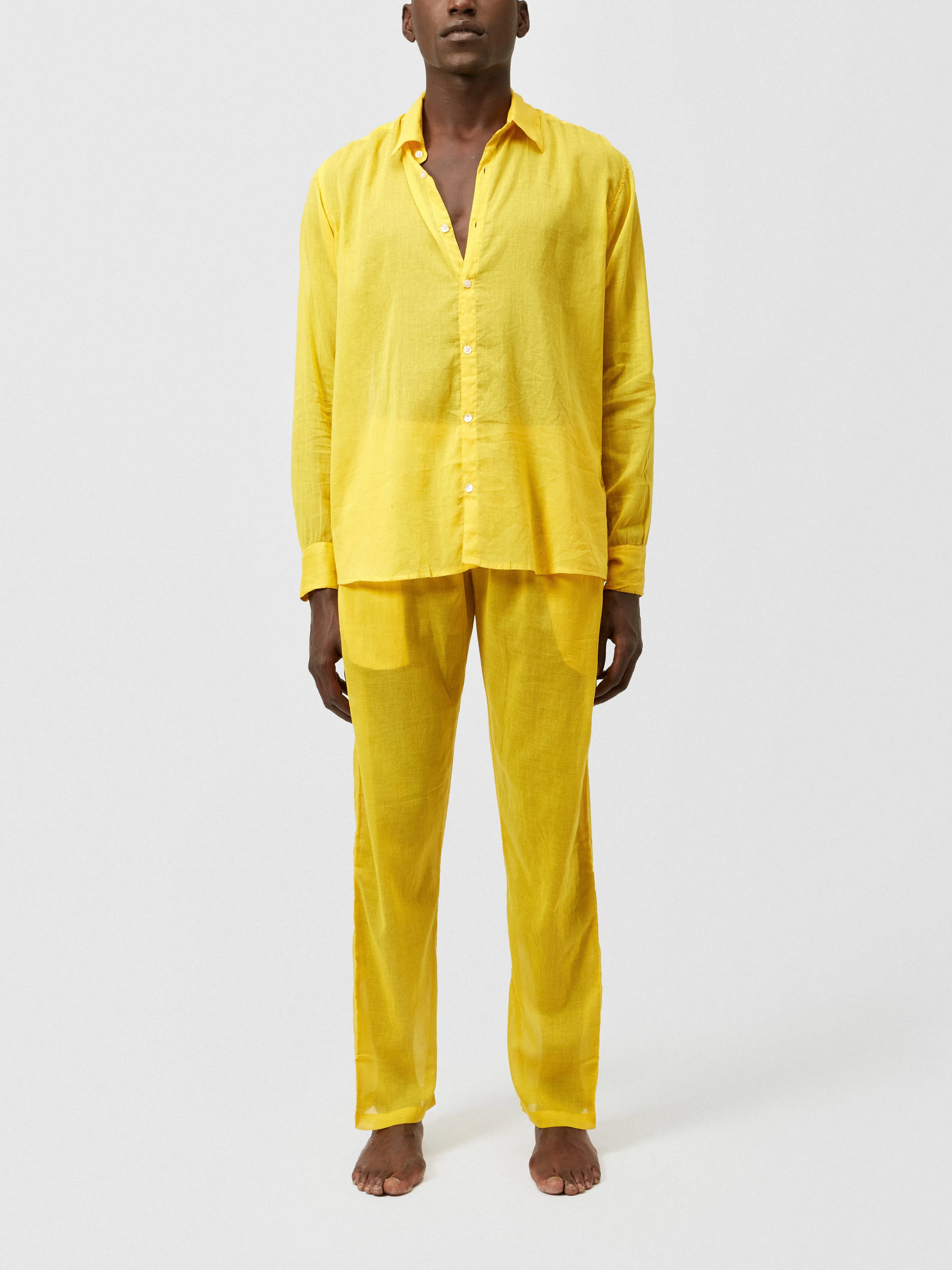 ESSENTIAL SHIRT IN MUSTARD YELLOW