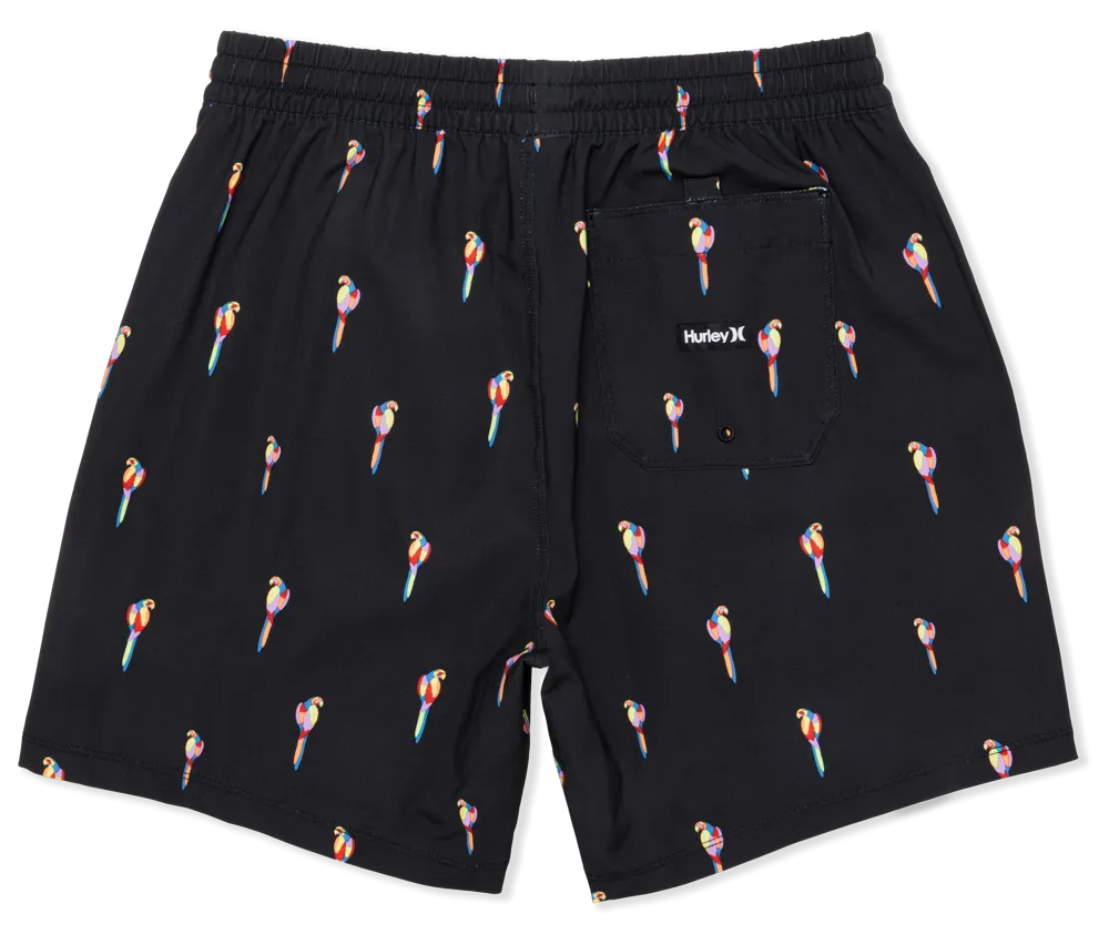 Hurley Mens Black Combo Cannonball 17" Volley Short