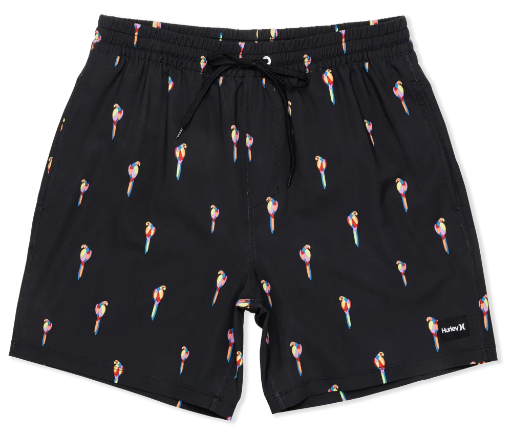 Hurley Mens Black Combo Cannonball 17" Volley Short
