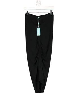 Melissa Odabash Black Exclusive Sasha Ruched Skirt UK S