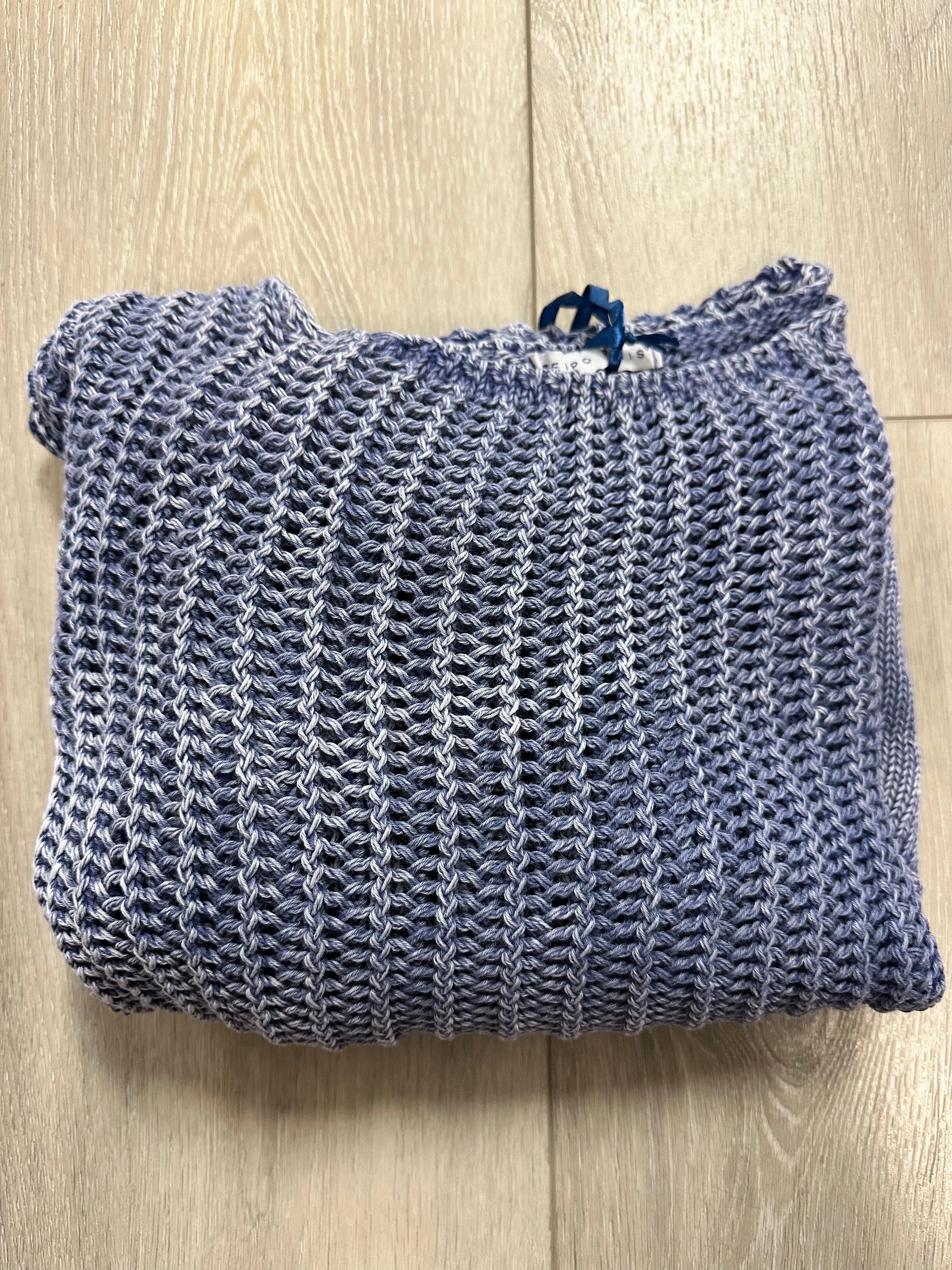 Open Knit Pocket Sweater