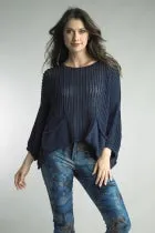 Open Knit Pocket Sweater
