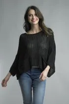 Open Knit Pocket Sweater