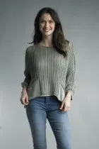 Open Knit Pocket Sweater