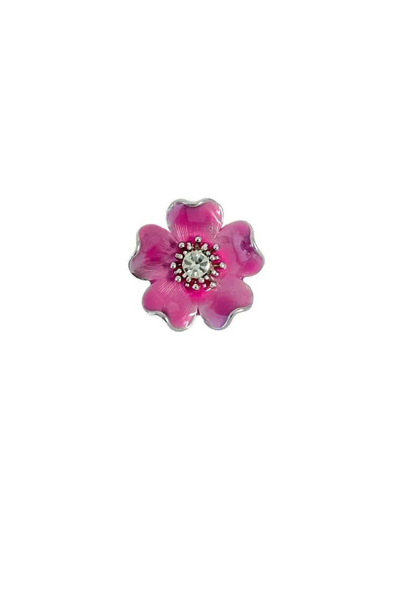 Pansy Flower Magnetic Brooch