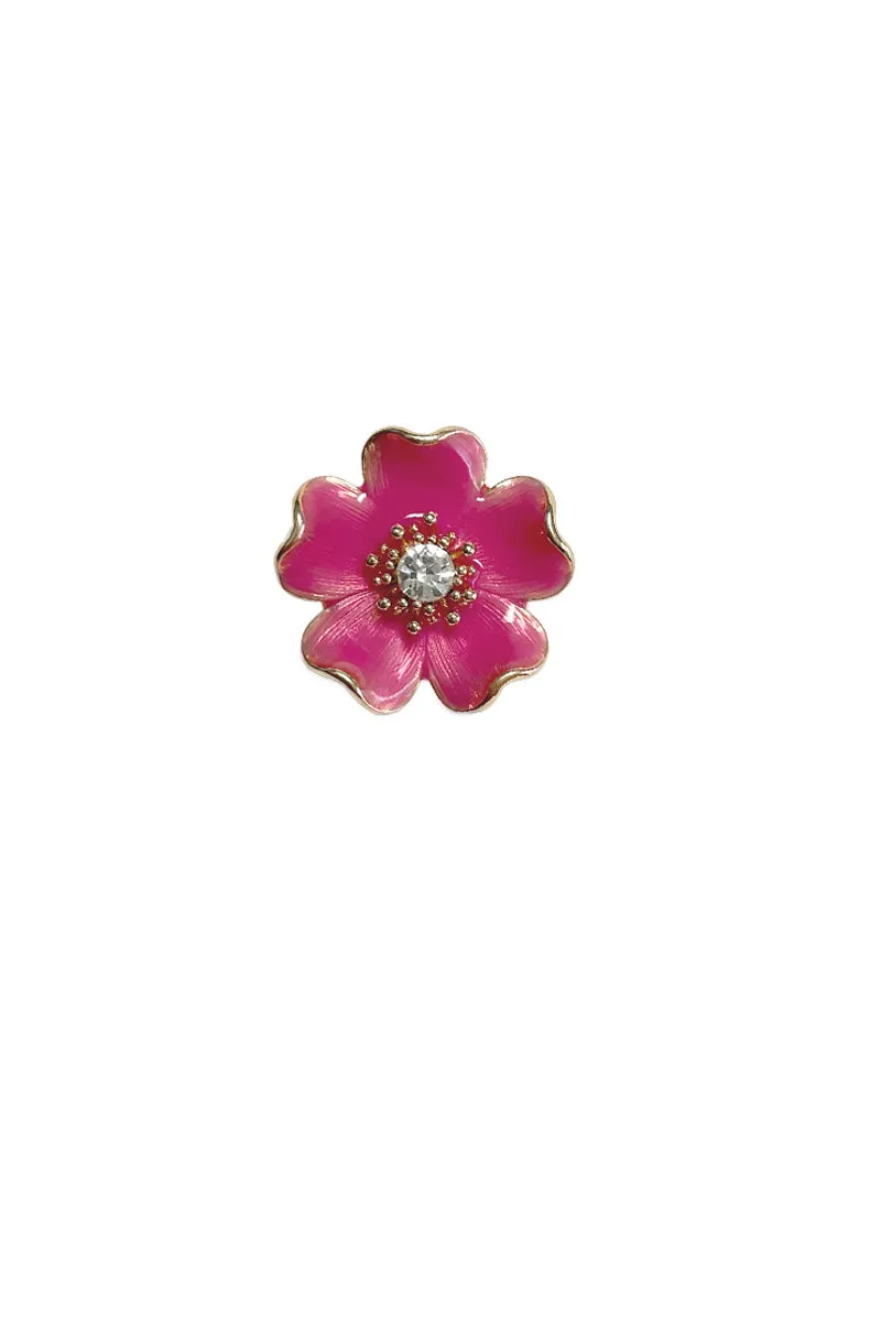 Pansy Flower Magnetic Brooch
