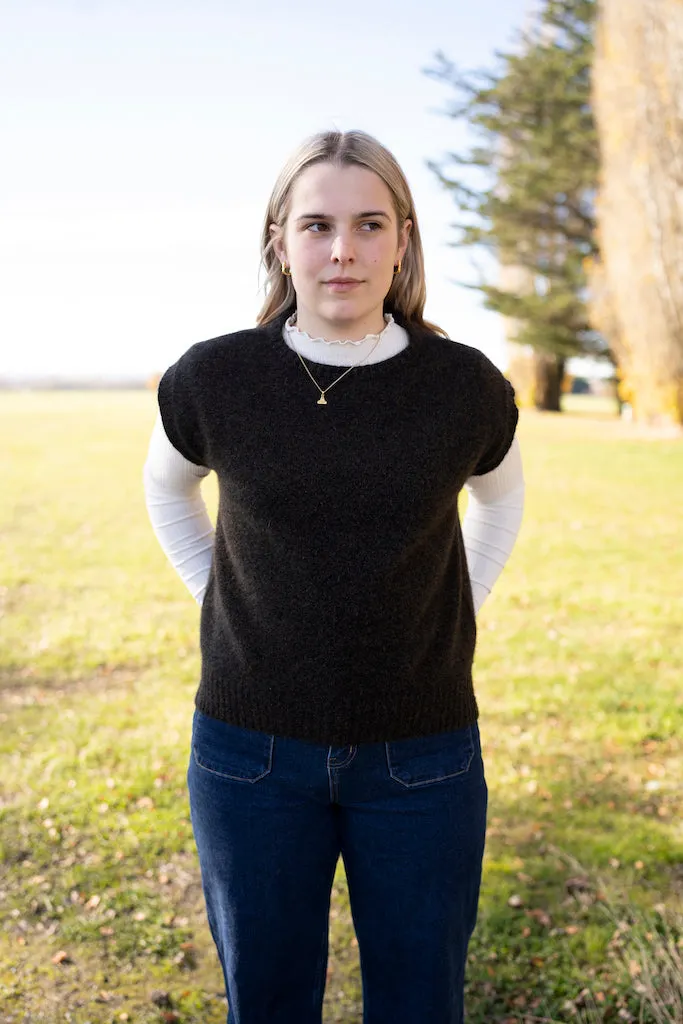 Serene vest - Brown Marl