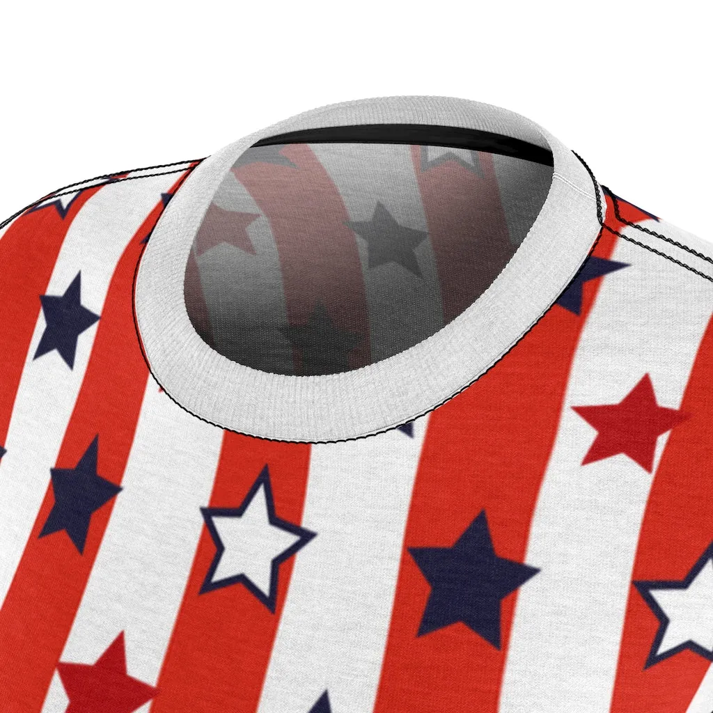 Stars On Stripes Women's AOP Cut & Sew Tee