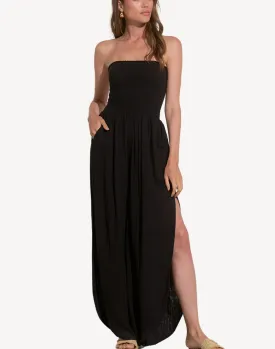 Strapless Smocked Jumpsuit